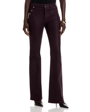 Helena High Rise Coated Flare Jeans