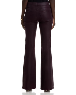 Helena High Rise Coated Flare Jeans