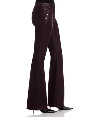Helena High Rise Coated Flare Jeans