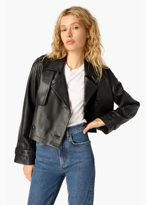 Saskia Genuine Leather Jacket
