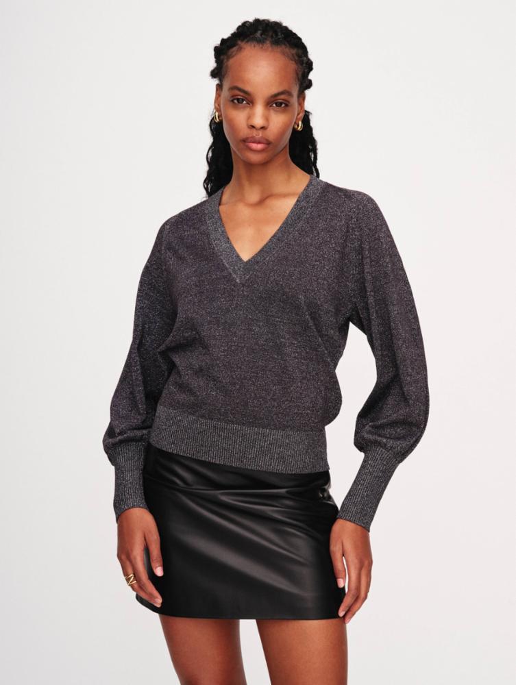 
            
                Load image into Gallery viewer, Lurex Shine Deep V-Neck
            
        