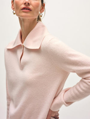 Cashmere Keyhole Polo