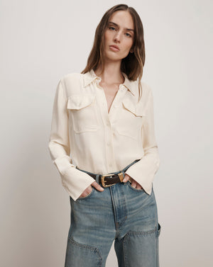 Pepper Button-Down Blouse