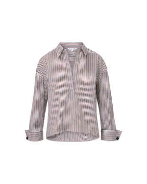 Draymond Striped Cuff-Sleeve Shirt