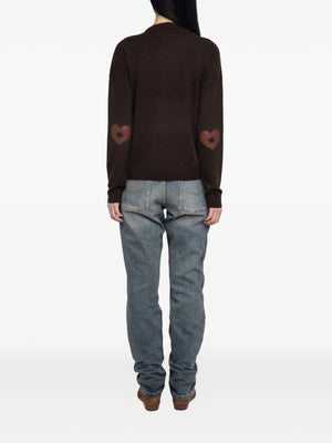Cici Heart-Patch Sweater