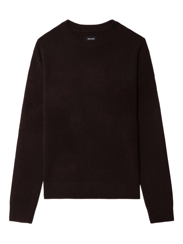 Cici Heart-Patch Sweater