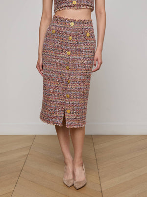Tai Tweed Midi Skirt