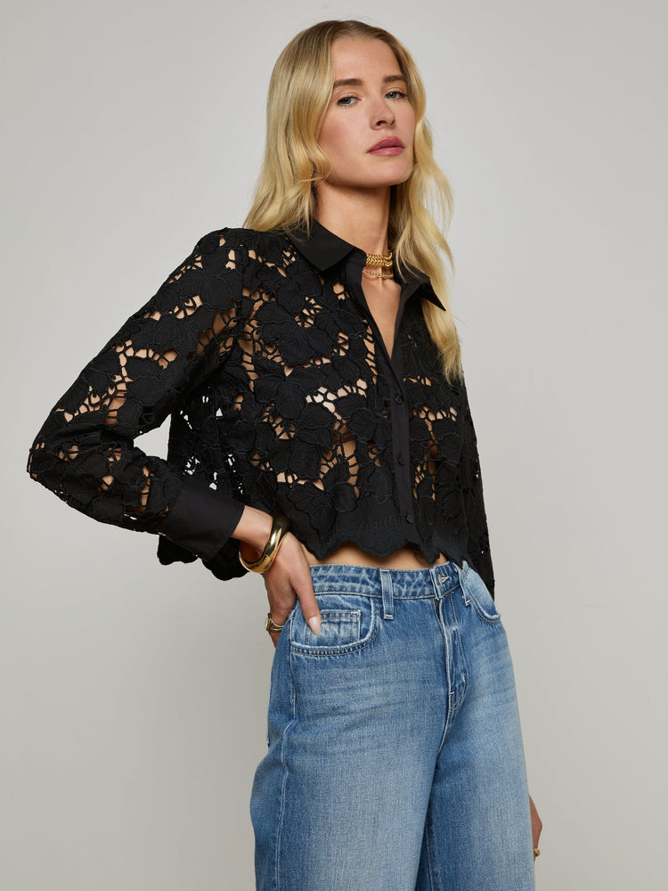 Seychelle Cropped Button Down