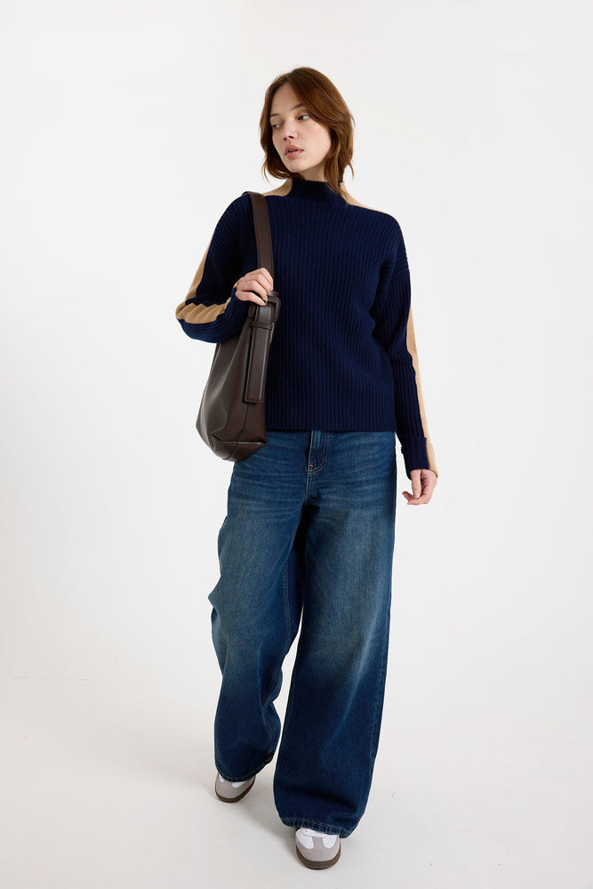 Brodie Cashmere Chamonix Mock Neck Sweater