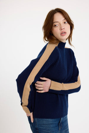 Brodie Cashmere Chamonix Mock Neck Sweater