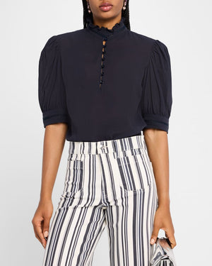 The Ruffle Collar Top