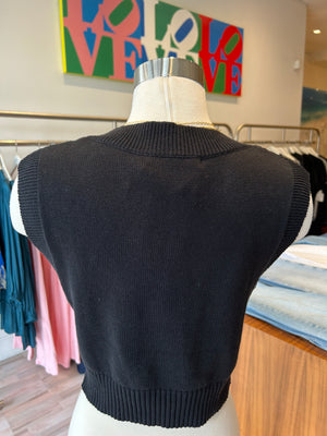 Black Sweater Vest