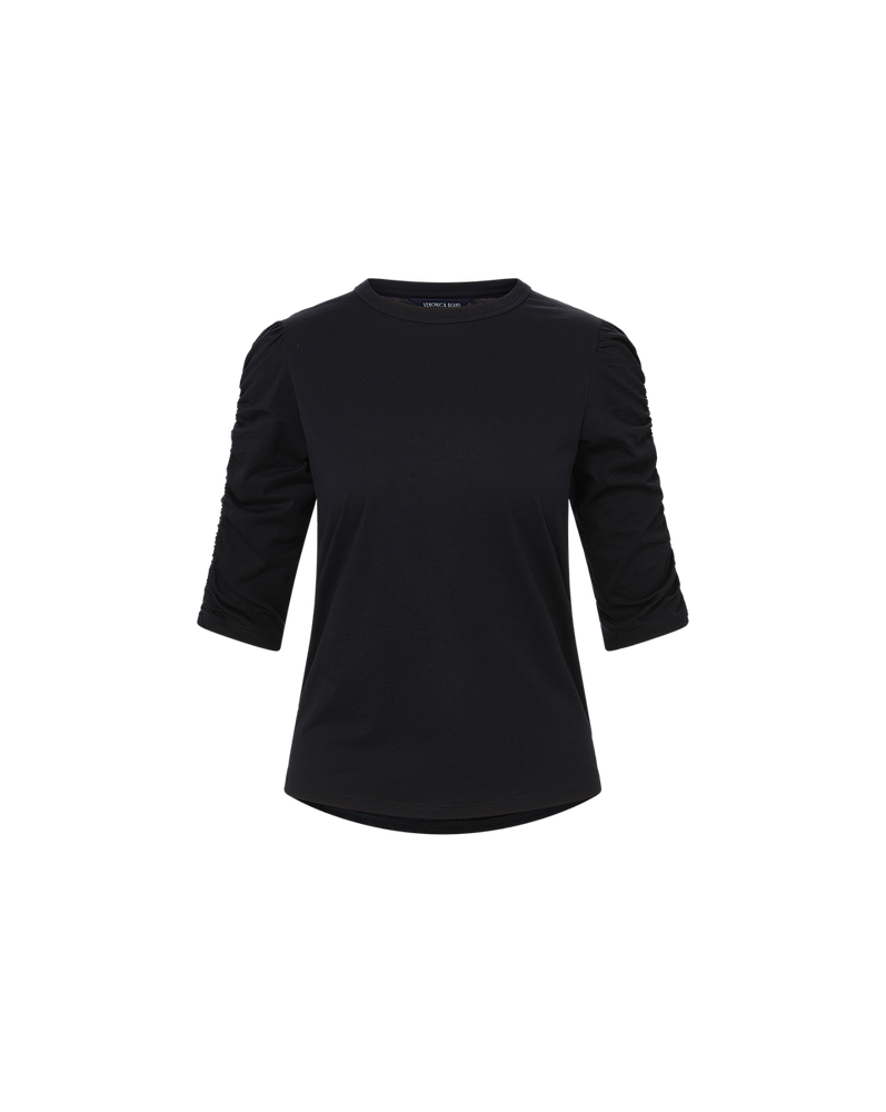 Waldorf Ruched-Sleeve T-Shirt
