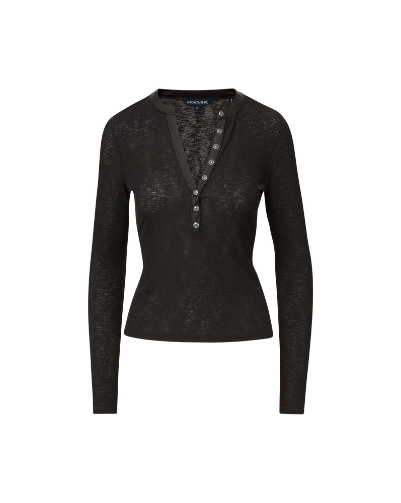 Drexler Ribbed Henley Top