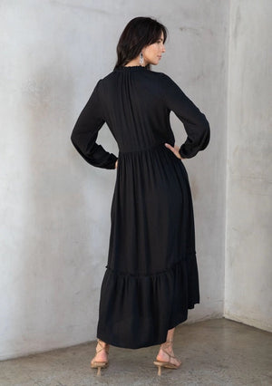 Jacquard Stripe Maxi Dress