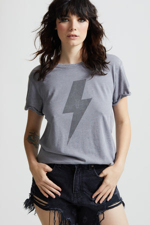 AC/DC Bolt Distressed Tee