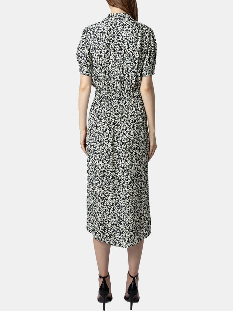 
            
                Load image into Gallery viewer, Rima Crepe Bico Flowers Dress
            
        