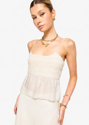 Alysin Mettalic Silk Camisole