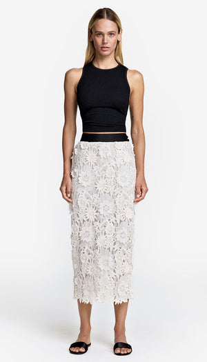 Applique Pencil Skirt
