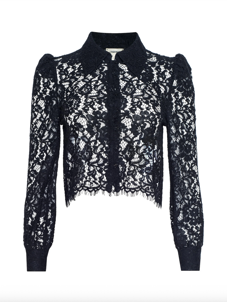 Anita Lace Button Blouse