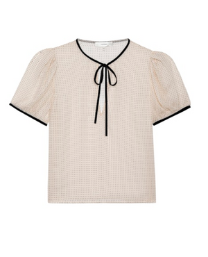 The Tie Puff Sleeve Blouse
