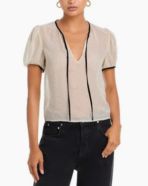 The Tie Puff Sleeve Blouse