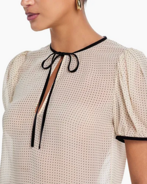 The Tie Puff Sleeve Blouse