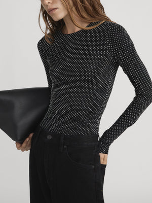 The Rhinestone Jersey Top