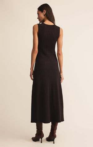 Elba Midi Ribbed Sweater Dress