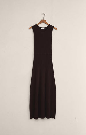 Elba Midi Ribbed Sweater Dress