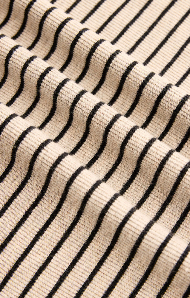 Eve Stripe Henley Long Sleeve