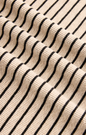 Eve Stripe Henley Long Sleeve