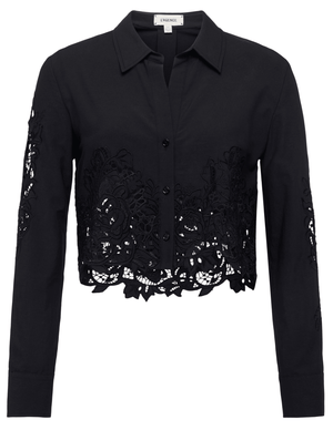 Seychelle Cropped Lace Blouse
