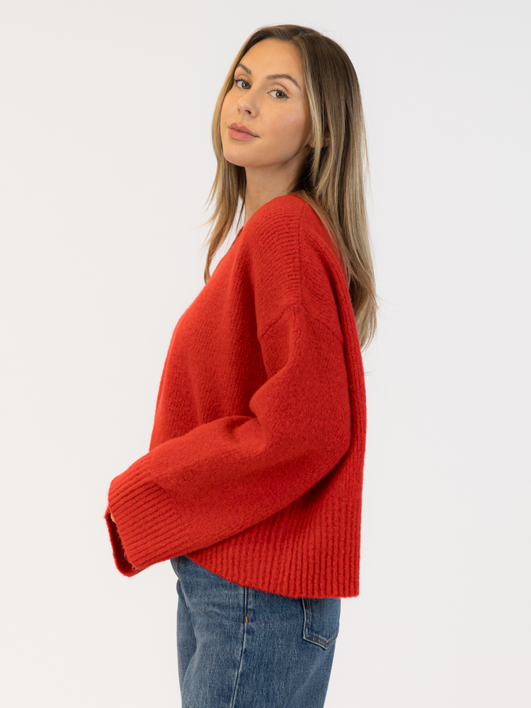 Eco Luxe V-Neck Sweater