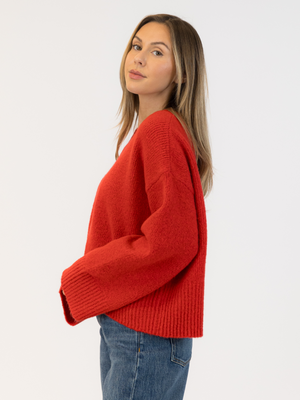 Eco Luxe V-Neck Sweater