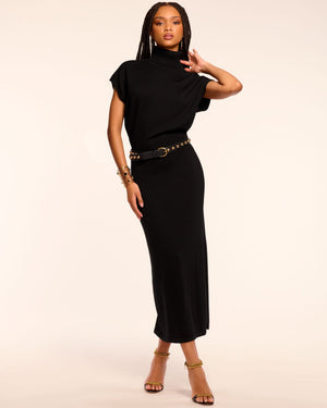 Natalie Merino Turtleneck Midi Dress