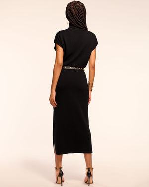 Natalie Merino Turtleneck Midi Dress