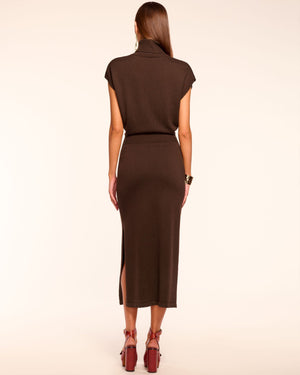 Natalie Merino Turtleneck Midi Dress