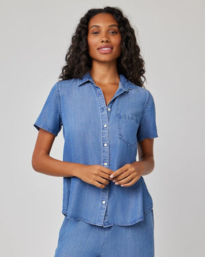 Short Sleeve Pocket Button Down