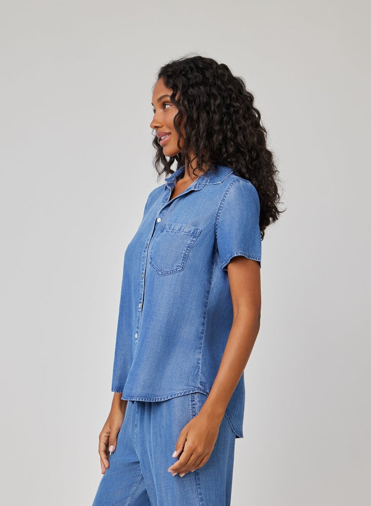 Short Sleeve Pocket Button Down