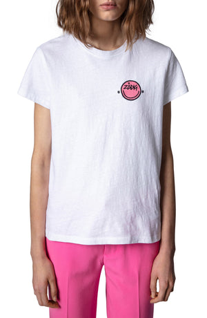 
            
                Load image into Gallery viewer, Zoe Small Happy Tee
            
        
