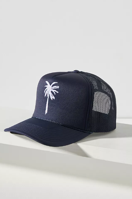 
            
                Load image into Gallery viewer, Trucker Hat Palm Checkered
            
        